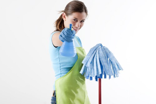 Professional one off cleaning in a living room